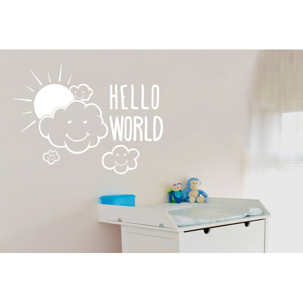 17 Stories Hello World Wall Sticker Wayfair.co.uk